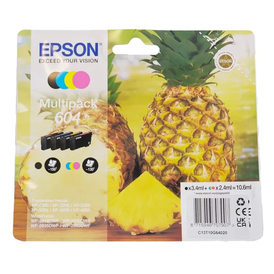 Epson 604 Cartridge Combo Pack Multi-color
