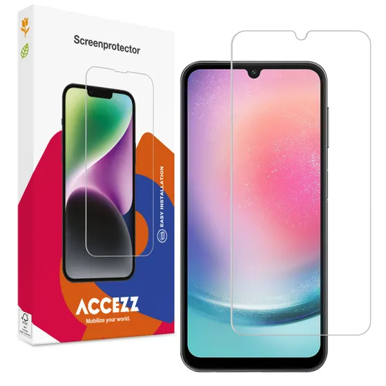 Accezz Gehard Glas Screenprotector voor de Samsung Galaxy A25 Transparant