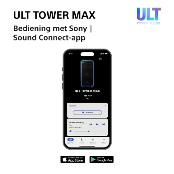 Sony ULT TOWER MAX Zwart