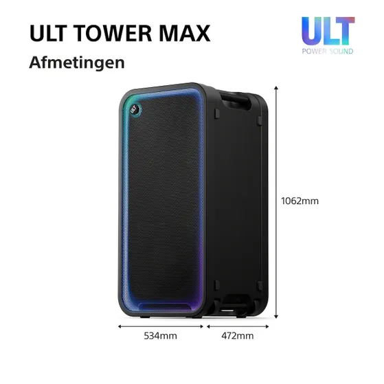 Sony ULT TOWER MAX Zwart