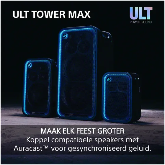 Sony ULT TOWER MAX Zwart