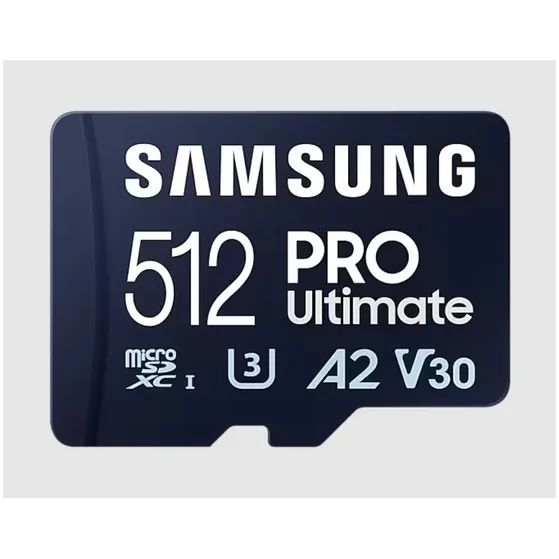Samsung Pro Ultimate microSD card 512GB + USB-adapter
