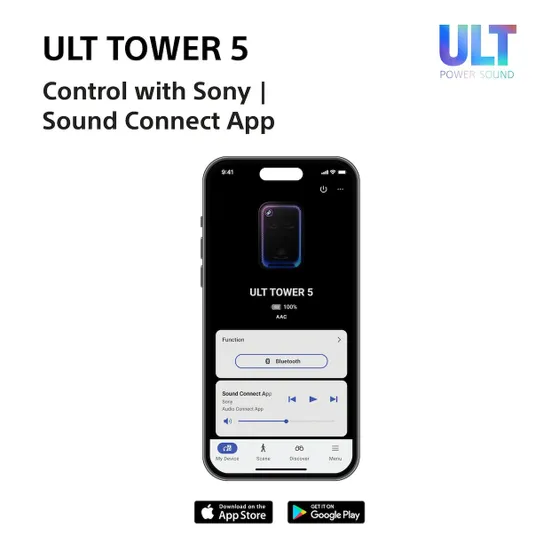 Sony ULT TOWER 5 Zwart