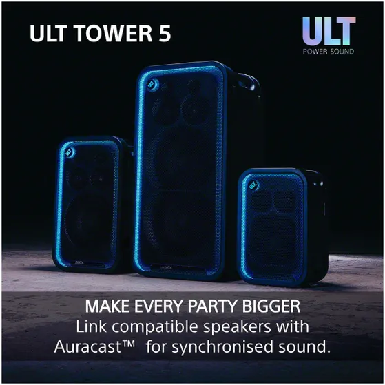 Sony ULT TOWER 5 Zwart