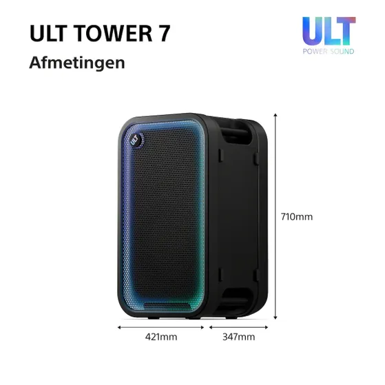Sony ULT TOWER 7 Zwart
