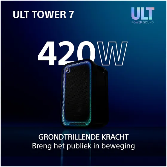 Sony ULT TOWER 7 Zwart