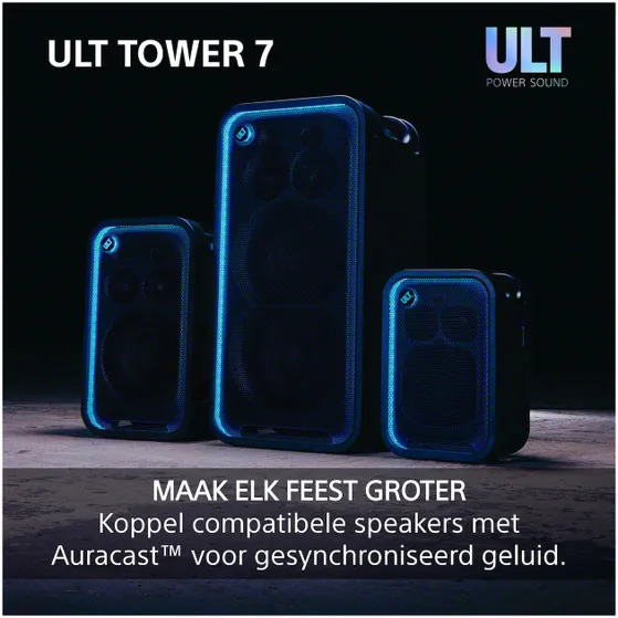 Sony ULT TOWER 7 Zwart
