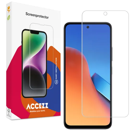 Accezz Gehard Glas Screenprotector voor de Xiaomi Redmi 12 Transparant