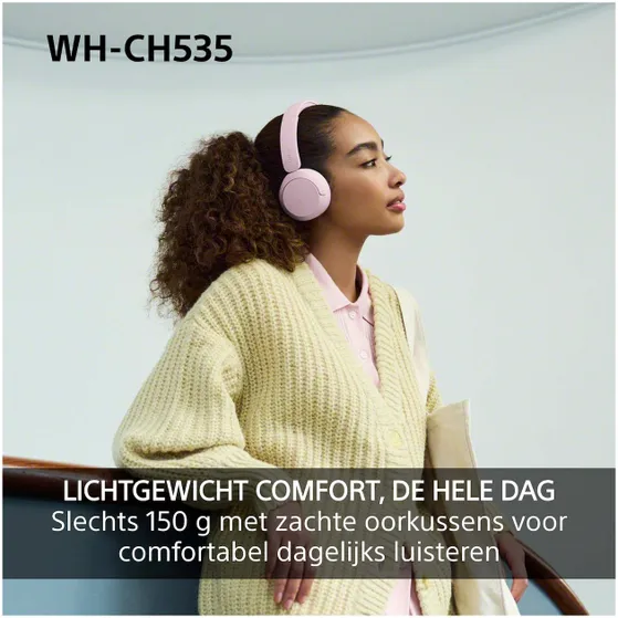 Sony WH-CH535P Roze