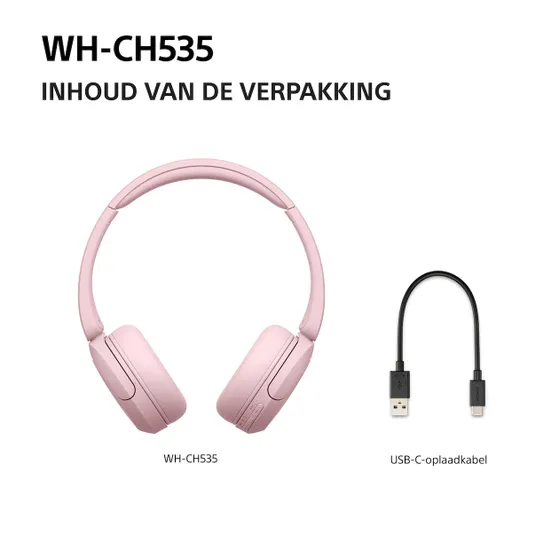 Sony WH-CH535P Roze