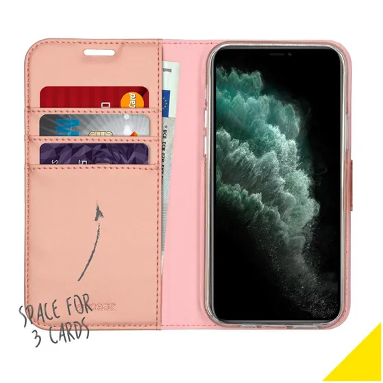 Accezz Wallet Case voor Apple iPhone 12 (Pro) Roze