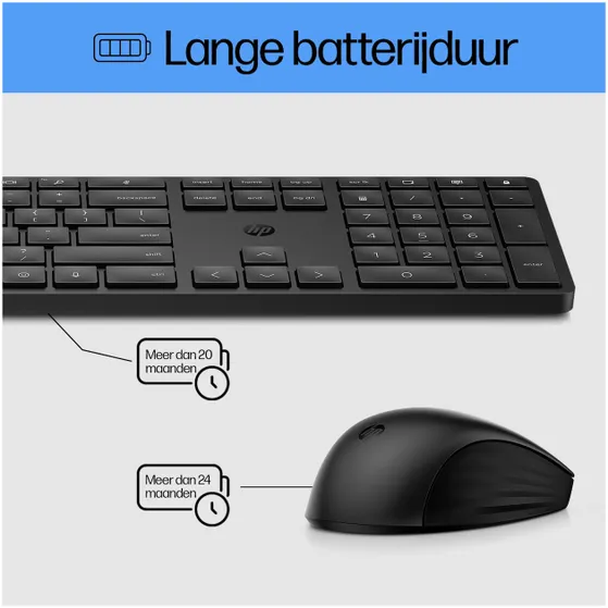 HP 650 Wireless KB/MSE Combo WHT EURO