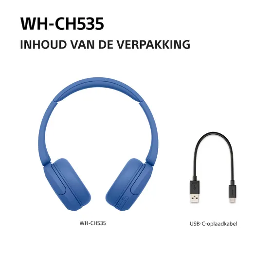 Sony WH-CH535L Blauw