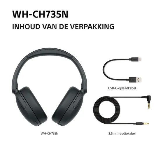 Sony WH-CH735N Zwart