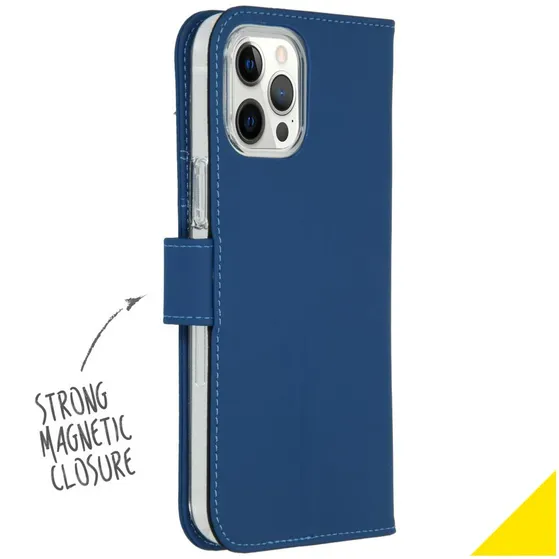 Accezz Wallet Case voor Apple iPhone 12 Pro Max Blauw