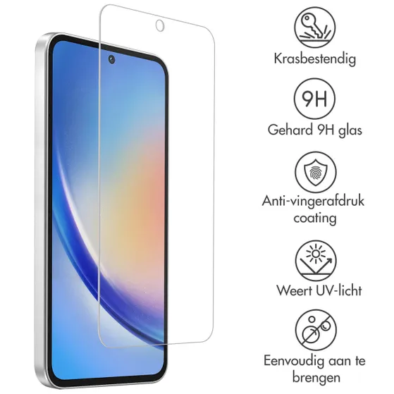 Accezz Gehard Glas Screenprotector Samsung Galaxy A35 / A55 Transparant