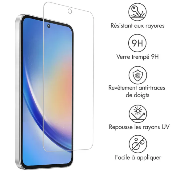 Accezz Gehard Glas Screenprotector Samsung Galaxy A35 / A55 Transparant