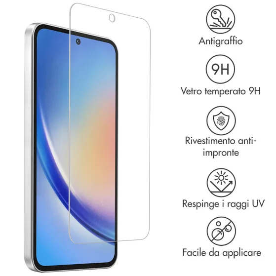 Accezz Gehard Glas Screenprotector Samsung Galaxy A35 / A55 Transparant