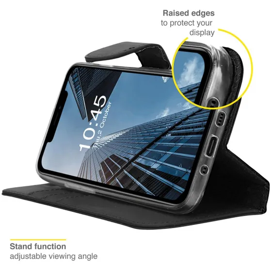 Accezz Wallet Case voor Apple iPhone 13 Zwart