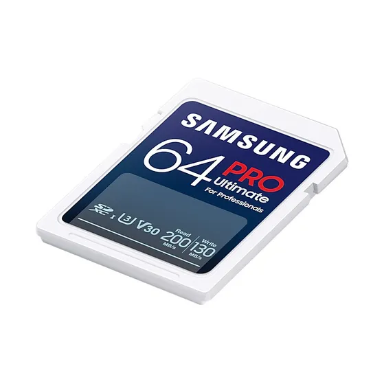 Samsung PRO Ultimate SD Card 64GB + USB-kaartlezer