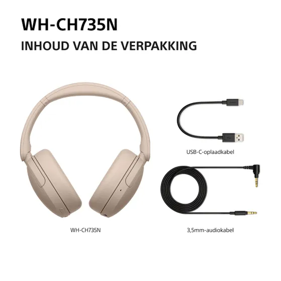 Sony WH-CH735N Beige