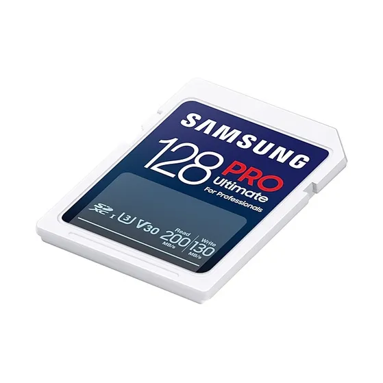 Samsung PRO Ultimate SD Card 128GB + USB-kaartlezer