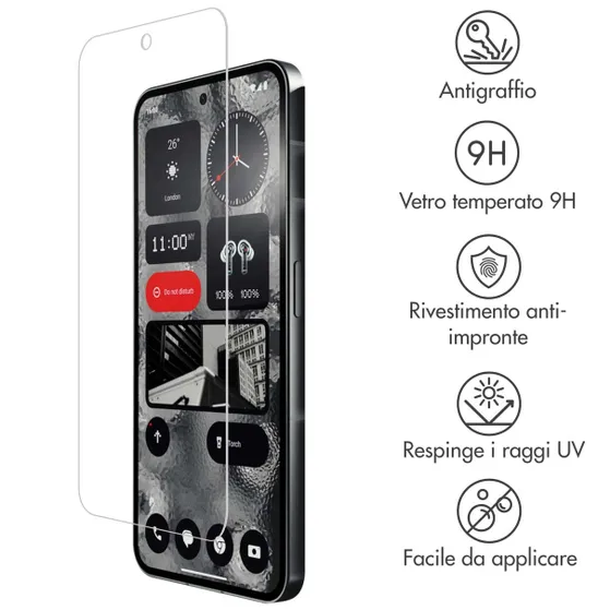 Accezz Gehard Glas Screenprotector Nothing Phone (2) Transparant