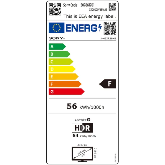 Sony K-43XR39M2PB (2026) BRAVIA 3 II