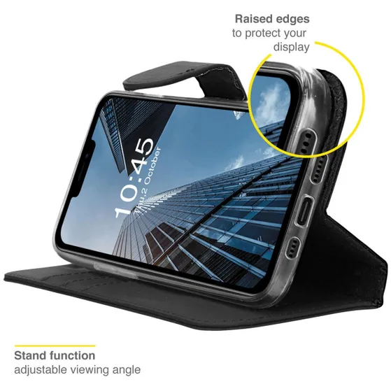 Accezz Wallet Case voor Apple iPhone 13 Pro Zwart