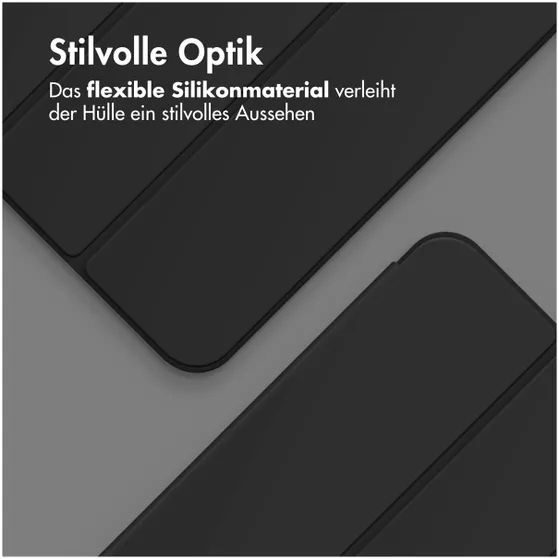 Accezz Smart Silicone Bookcase Samsung Galaxy Tab A9 Plus Zwart