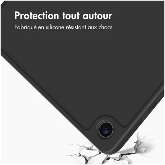 Accezz Smart Silicone Bookcase Samsung Galaxy Tab A9 Plus Zwart