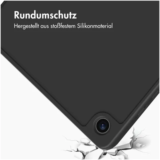 Accezz Smart Silicone Bookcase Samsung Galaxy Tab A9 Plus Zwart