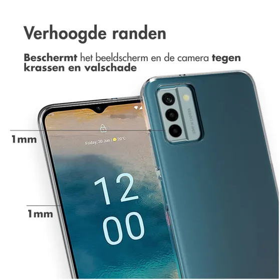 Accezz Clear Backcover Nokia G22 Transparant
