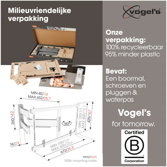 Vogels TVM 5645 Wit