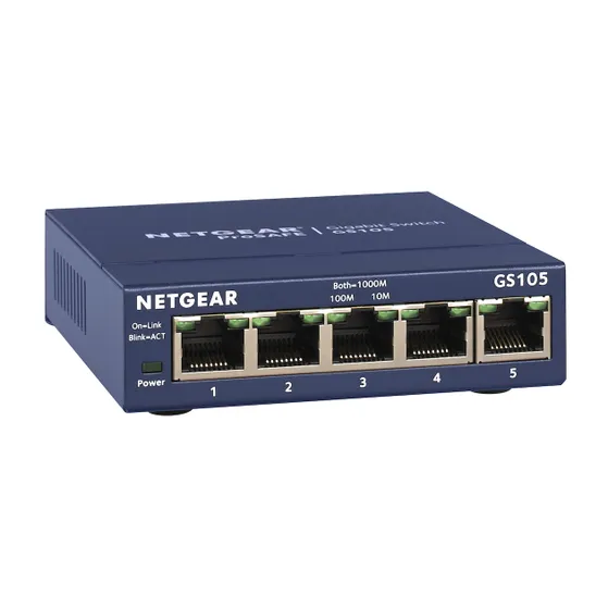 Netgear Prosafe GS105 Blauw