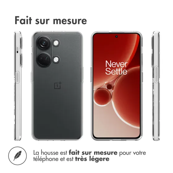 Accezz Clear Backcover OnePlus Nord 3 Transparant