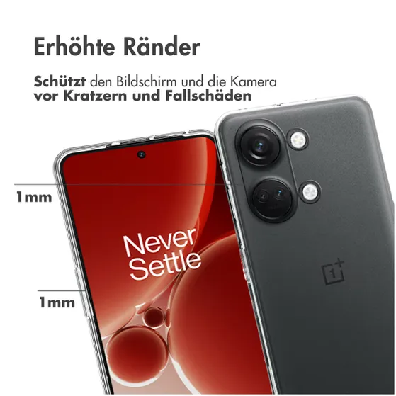 Accezz Clear Backcover OnePlus Nord 3 Transparant