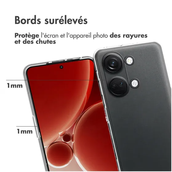 Accezz Clear Backcover OnePlus Nord 3 Transparant
