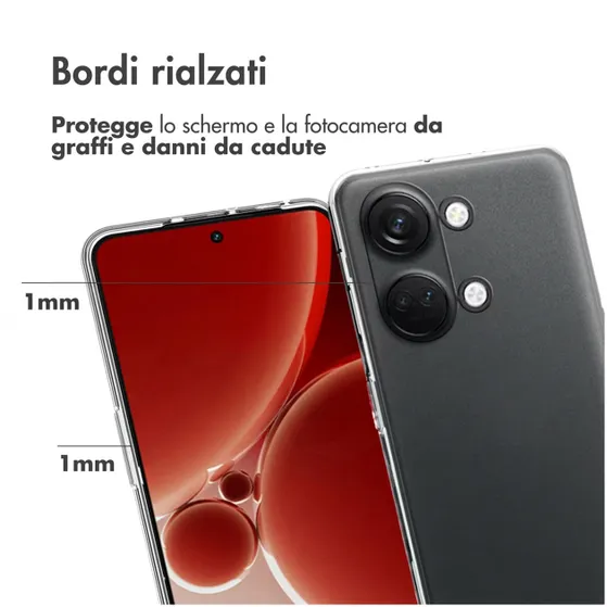 Accezz Clear Backcover OnePlus Nord 3 Transparant