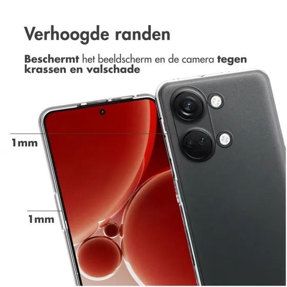 Accezz Clear Backcover OnePlus Nord 3 Transparant