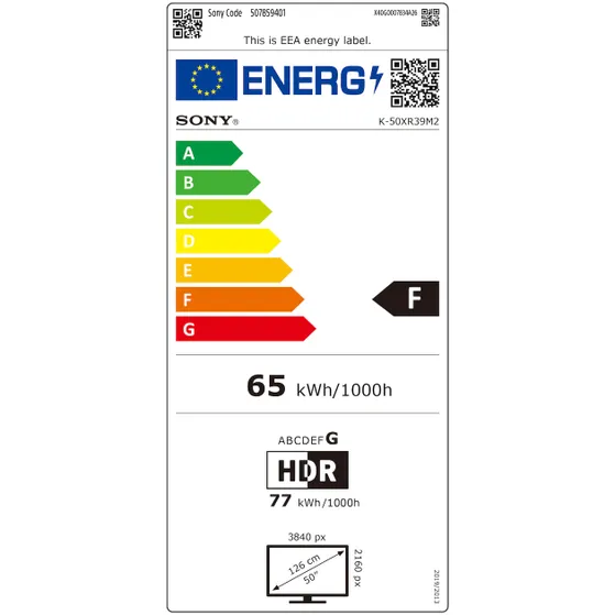 Sony K-50XR39M2PB (2026) BRAVIA 3 II