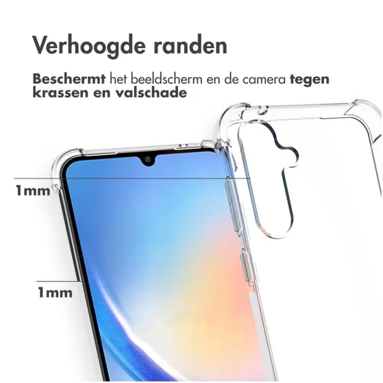 Accezz Clear Backcover Samsung Galaxy S23 FE Transparant