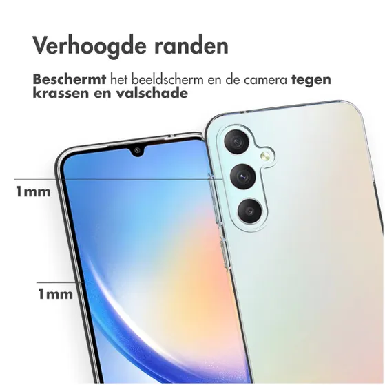 Accezz Clear Backcover Samsung Galaxy S23 FE Transparant