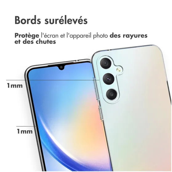 Accezz Clear Backcover Samsung Galaxy S23 FE Transparant