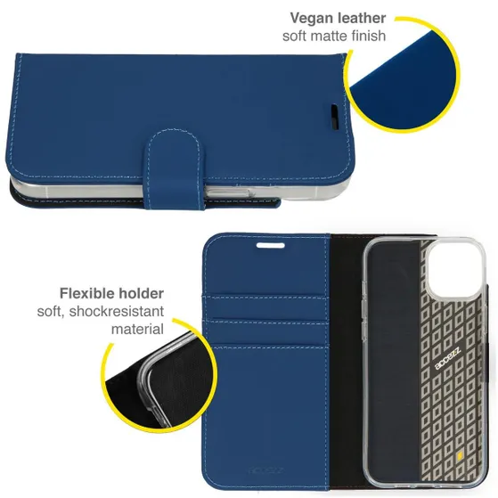 Accezz Wallet Case voor Apple iPhone 14 Plus Donkerblauw