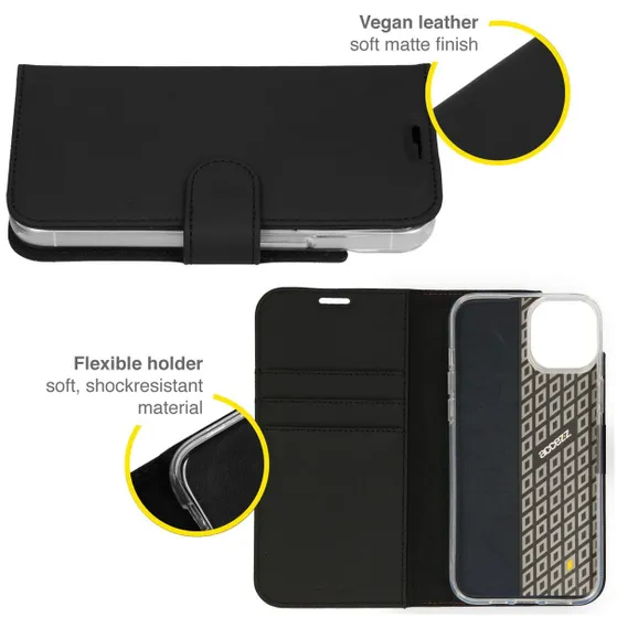 Accezz Wallet Case voor Apple iPhone 14 Plus Zwart