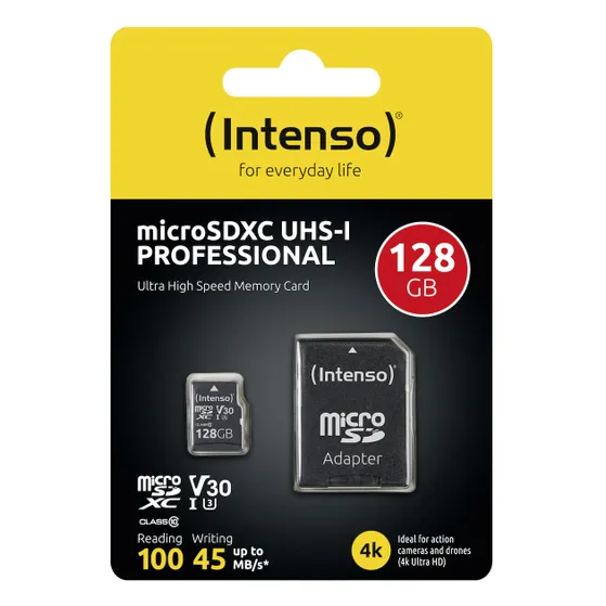 Intenso microSD Card UHS-I Professional 128GB