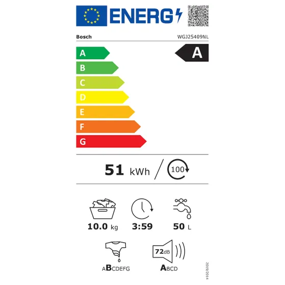 Bosch WGJ25409NL EXCLUSIV