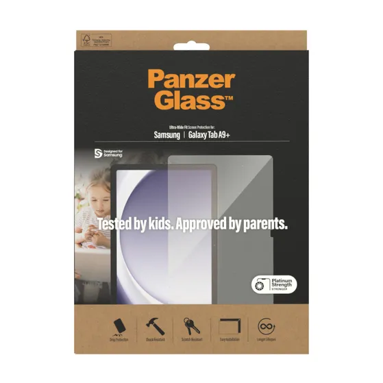 PanzerGlass Screenprotector voor Samsung Galaxy Tab A9 Plus