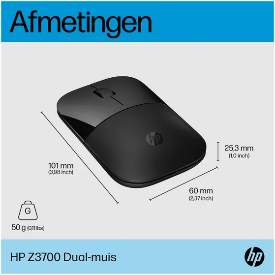 HP Z3700 Dual BLK Wireless Mouse EURO